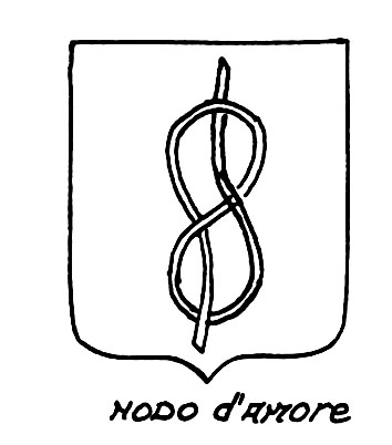 Image of the heraldic term: Nodo d'amore